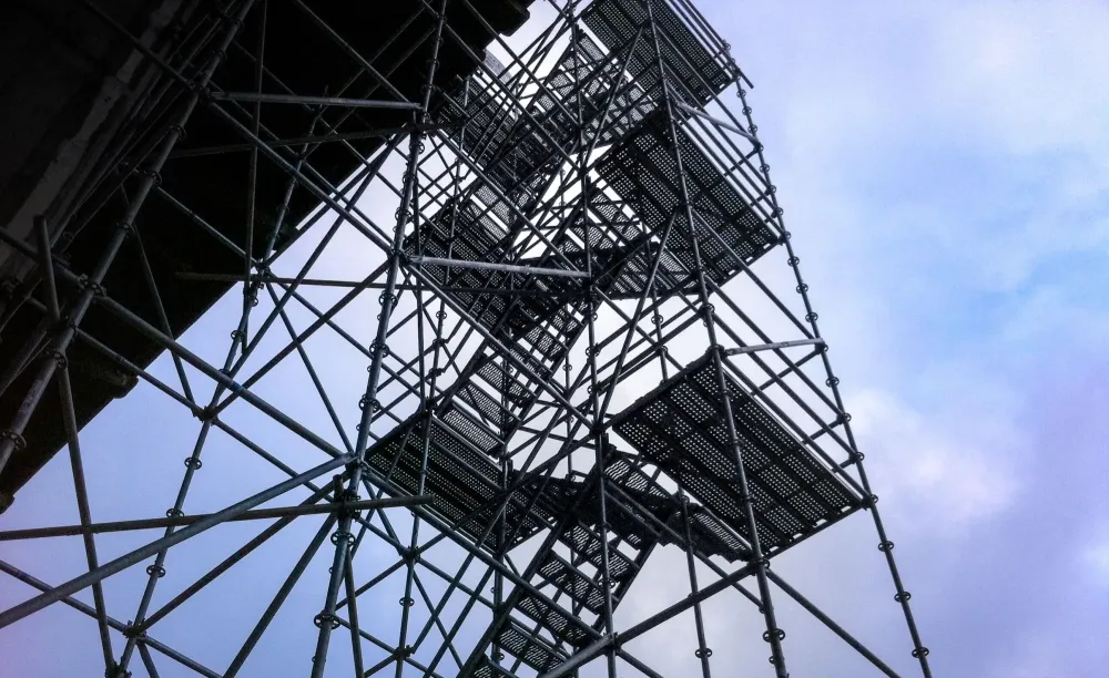Escalier échafaudage