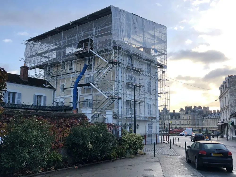 installation échafaudage